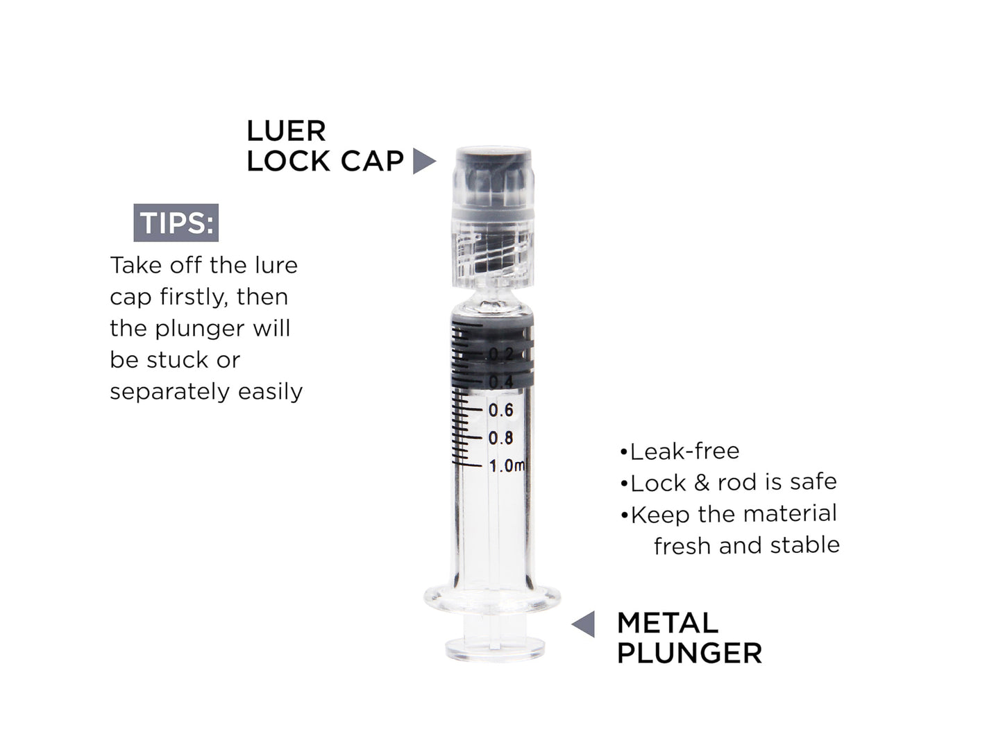 Borosilicate Glass Syringe - 1ml Syringe