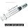 2.25ML Borosilicate Glass Syringe with Plastic Plunger